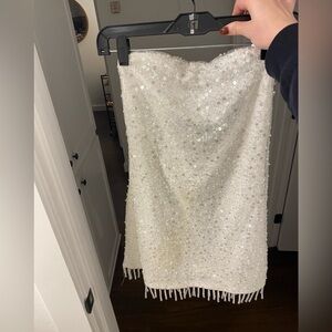 12th Tribe Strapless Sequin Dress